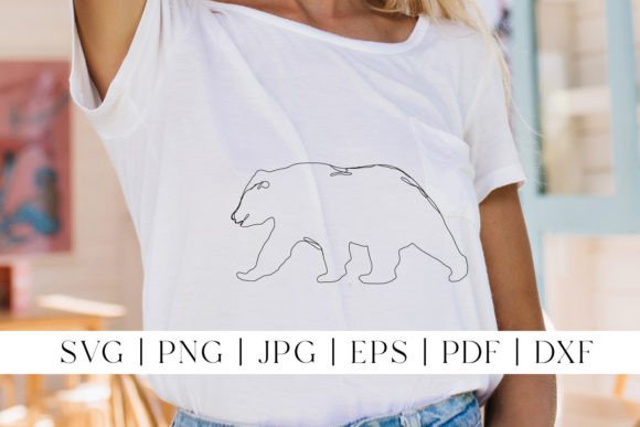 Download Bear Line Art SVG | Forest Animal PNG - Bear Collection