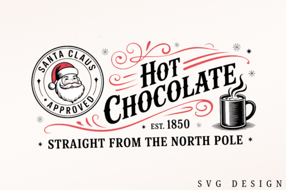 Download Hot Chocolate Santa Claus Approved PNG - Santa Collection
