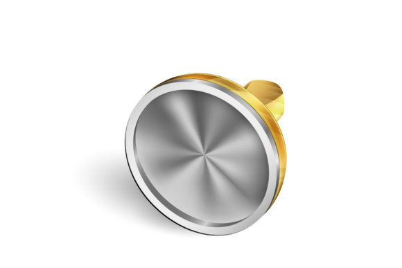 Download Laying Yellow Metallic Impression Stamp - Impression Collection