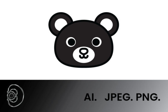 Download Black and White Honey Bear Illustration - Bear Collection