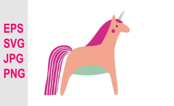 Download Cartoon Unicorn Illustration SVG. - Unicorn illustration Collection
