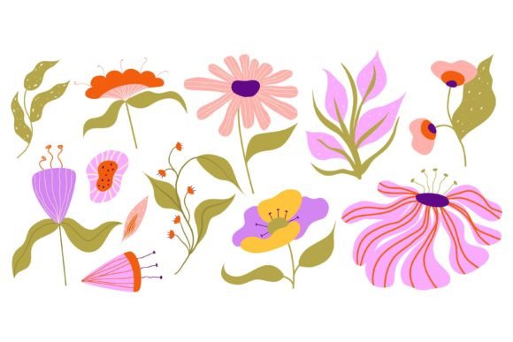Download Set of Various Aesthetic Flora Isolated - Isolated Collection