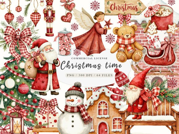 Download Christmas Floral Wreath &amp; Santa Claus - Santa Collection