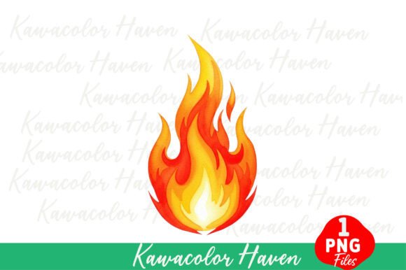 Download Isolated Fire Flames Watercolor - Isolated Collection