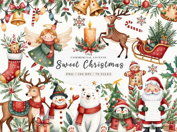 Download Sweet Cute Christmas Mrs Santa Claus PNG - Santa Collection