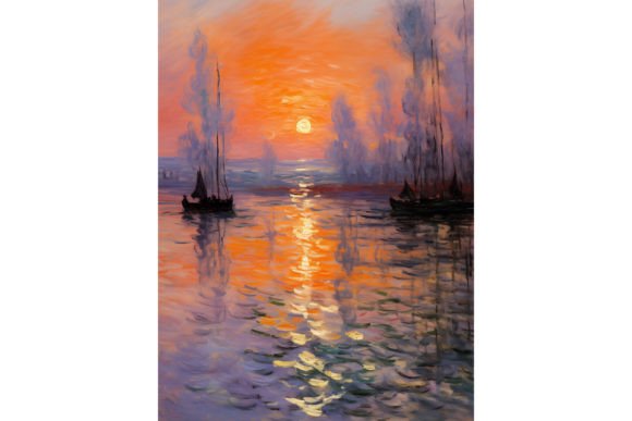 Download Sunset - Impressionism Art Print Poster - Impression Collection