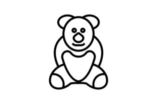 Download Bear Line Art Icon Vector - Bear Collection