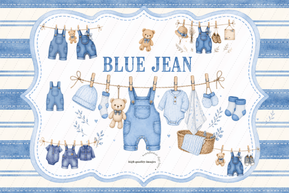 Download Blue Jean Cute Bear Clipart - Bear Collection