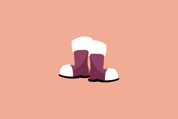 Download Christmas Beautiful Santa Shoes Vector - Santa Collection