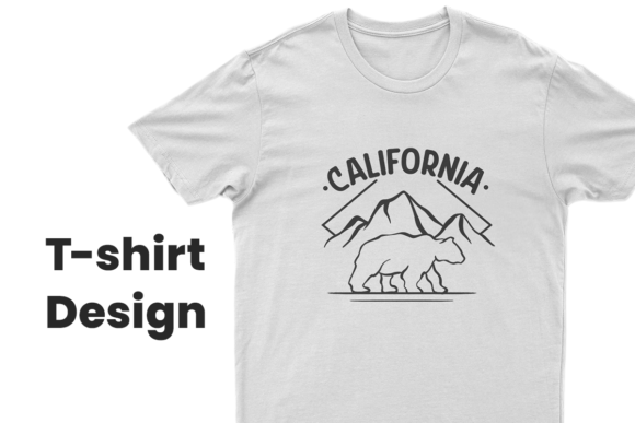 Download California T-shirt Design | Bear Graphic - Bear Collection