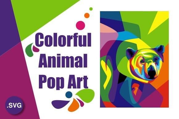 Download Colorful Polar Bear Illustration - Bear Collection