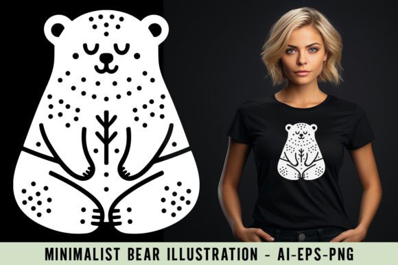 Download Minimalist Bear Illustration - Bear Collection