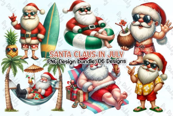 Download Santa Claus in Summer Clipart PNG - Santa Collection